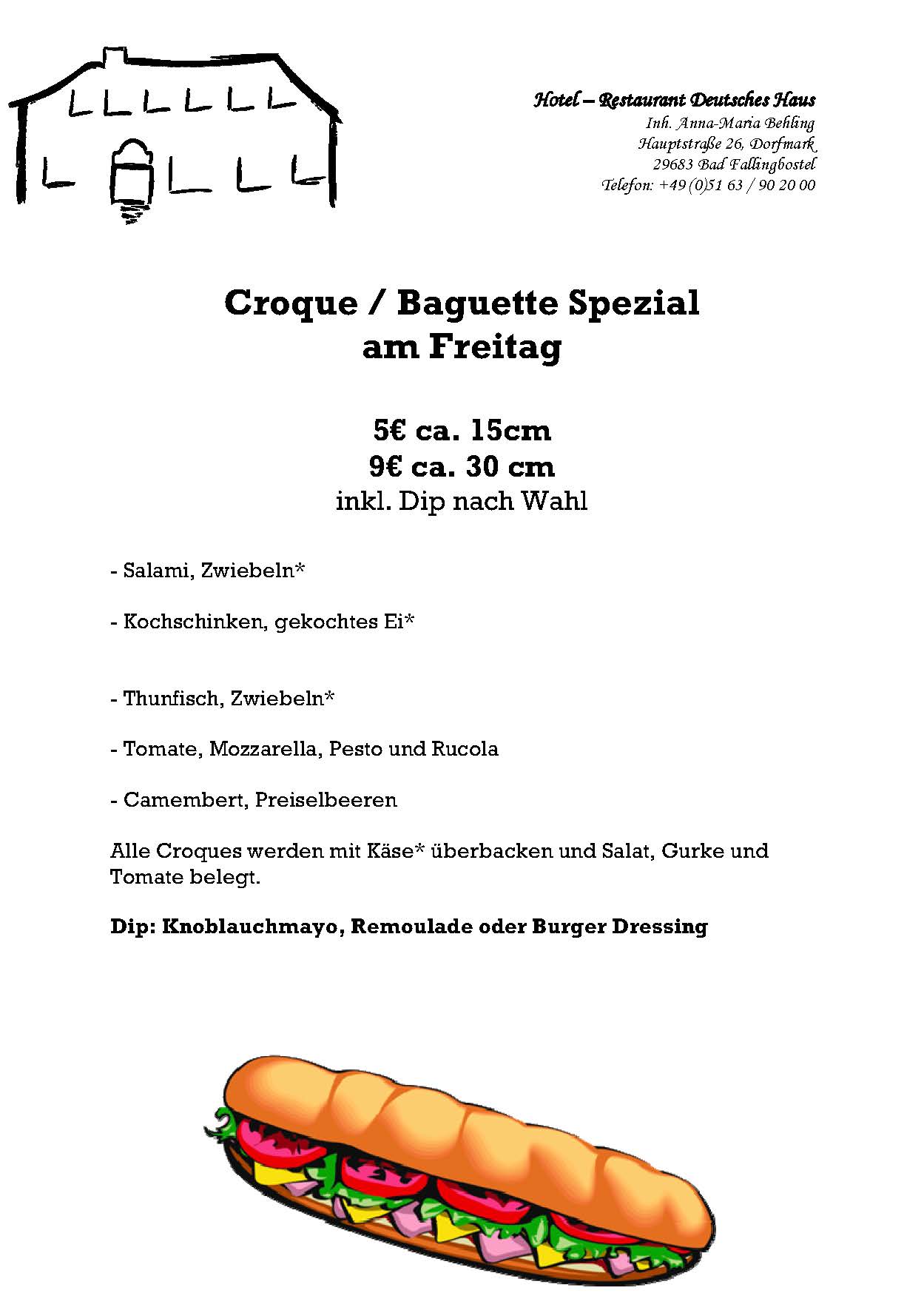 DeutschesHausDorfmark Speisekarte